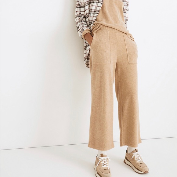NWT Madewell MWL Cozybrushed Wide Leg Straight Sweatpants - Picture 1 of 8